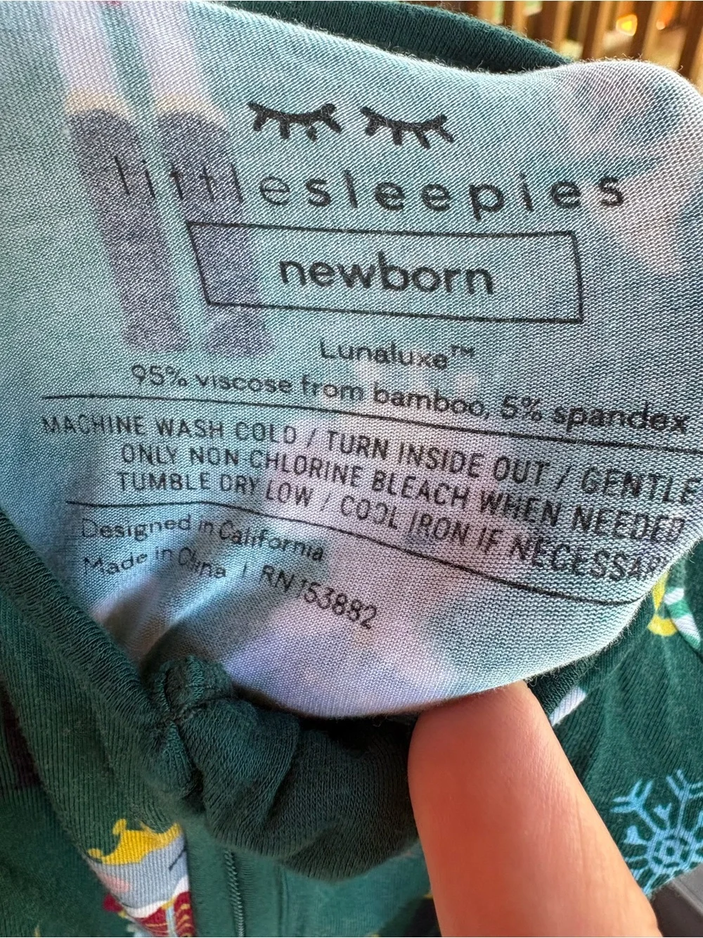 Newborn Little Sleepies Nutcracker Zippy